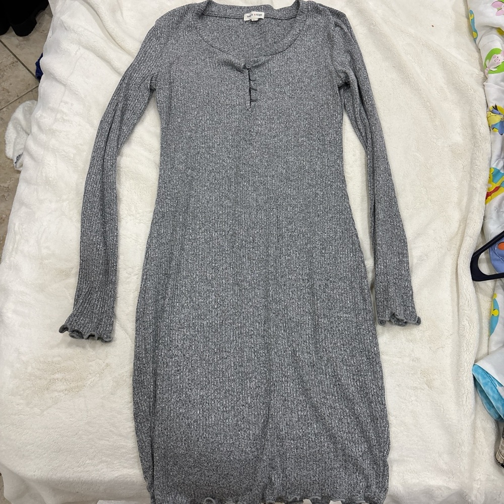 Heart & hips dress grey